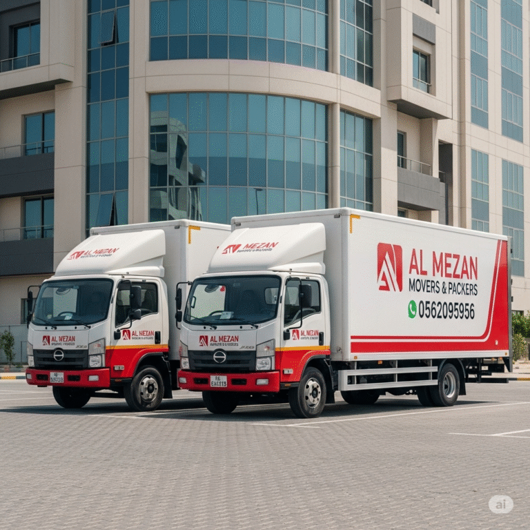 al mezan movers and packers trucks